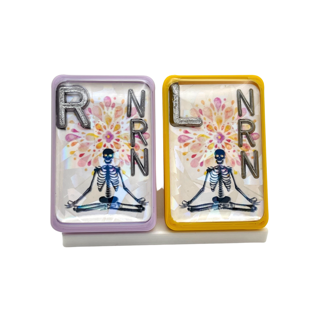 meditating radiology markers for x-ray techs with initials