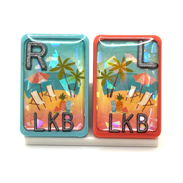 tropical x-ray markers with initials