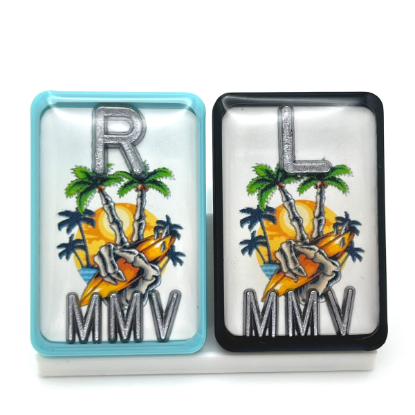 Holographic Oil Spill X-ray Markers Fun Xray Markers With Initials Abstract  X-ray Marker Radiology Markers Rad Tech Gift , Fun Markers 